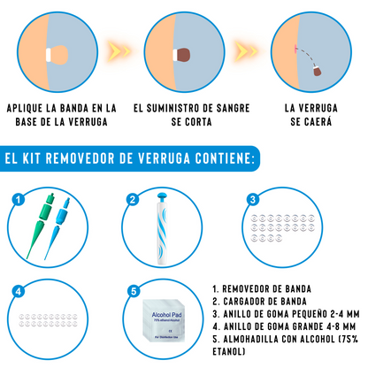 Kit Removedor de Verrugas Sin Dolor: Resultados Rápidos, Seguros y Cómodos