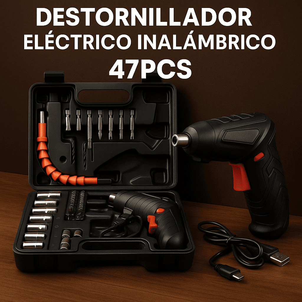 Destornillador Electrico Inalambri 47pcs